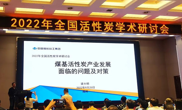 梁大明院長做報告，煤基活性炭產(chǎn)業(yè)發(fā)展面臨的問題及對策